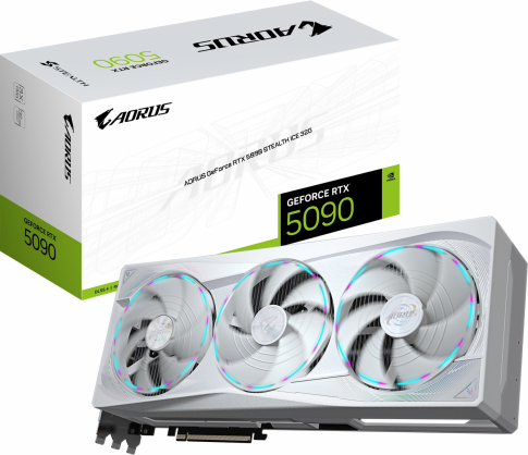 GeForce RTX 5090 Aorus Stealth ICE 32GB GDDR7 512bit