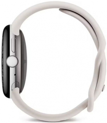 Pixel Watch 4 45mm Silver / Porcelain GA09308-EU