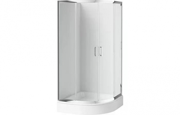 Shower cabin half round 80x80 cm