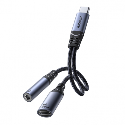 Adapter SY-C02 USB-C to USB-C 3.5mm black