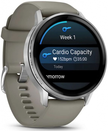 Venu 4 45mm Silver with Silver Gray Silicone Band 010-03014-01