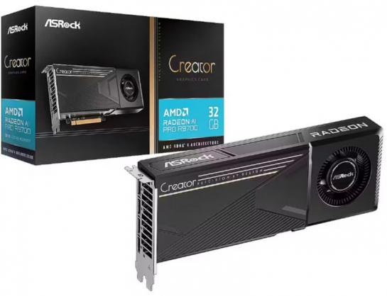 Radeon AI PRO R9700 Creator 32GB GDDR6 256bit