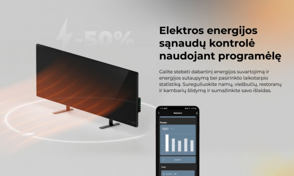 AGH0004S LED Premium Eco Smart Heater Black