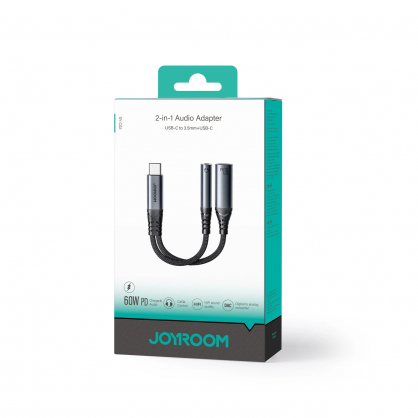 Adapter SY-C02 USB-C to USB-C 3.5mm black