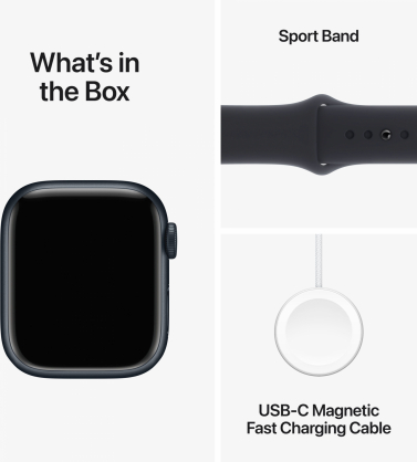 Watch Series 9 Cellular 41mm Midnight Sport Band - M/ L