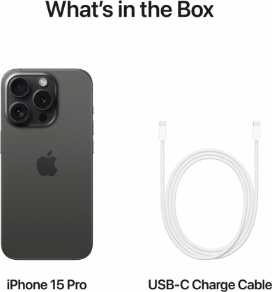 iPhone 15 Pro 128GB juodas titanas
