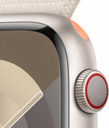 Watch Series 9 Cellular 45 mm žvaigždžių šviesos/ žvaigždžių šviesos sportinė apyrankė (Loop)