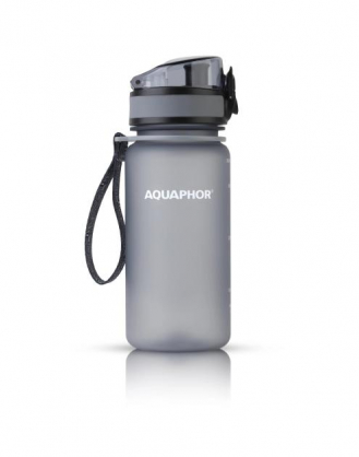 Water Filter Bottle City Grey 350 ml.