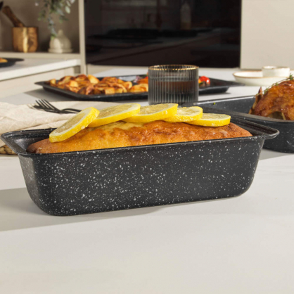 BW070371EU7 Silver Marblestone 27cm Loaf Pan