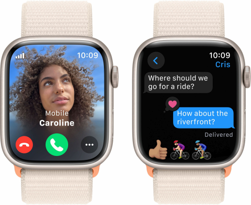 Watch Series 9 Cellular 45 mm žvaigždžių šviesos/ žvaigždžių šviesos sportinė apyrankė (Loop)