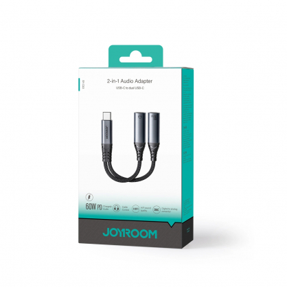 Adapter SY-C03 USB-C 2x USB-C black