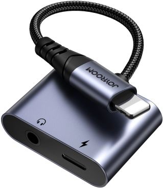 Adapter SY-L01 Lightning - Lightning/ 3.5 mm jack grey