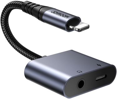 Adapter SY-L01 Lightning - Lightning/ 3.5 mm jack grey