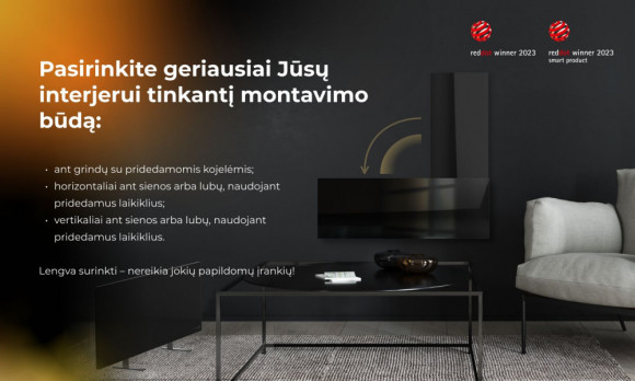 AGH0002S Premium Eco Smart Heater Black