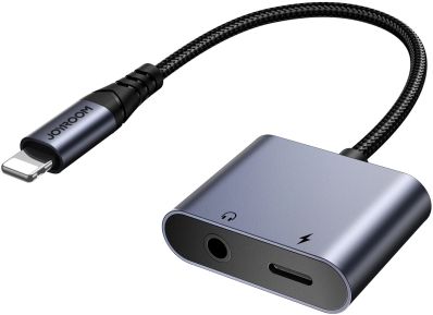 Adapter SY-L01 Lightning - Lightning/ 3.5 mm jack grey