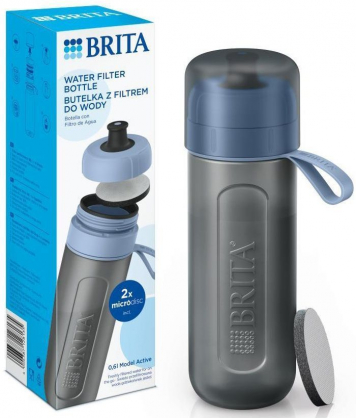 Active 2-disc Filter Bottle Blue