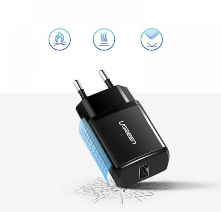 Wall Charger Universal 1A Black 50459