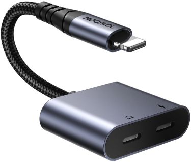 Adapter SY-L02 Lightning / 2xLightning black