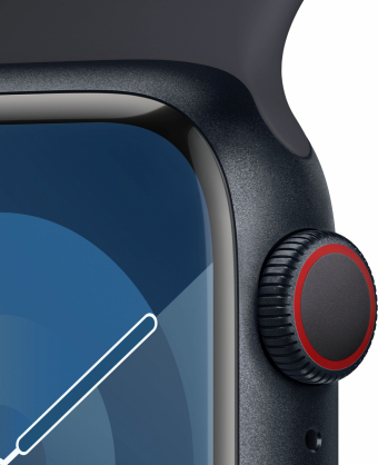Watch Series 9 Cellular 41mm Midnight Sport Band - M/ L