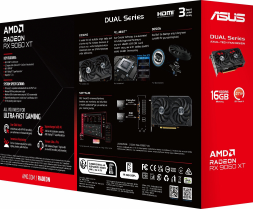 Radeon RX 9060 XT Dual 16GB GDDR6 128bit