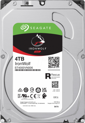 IronWolf NAS 4TB 3.5®® 256MB ST4000VN006