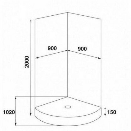 981-00 90x90x200cm