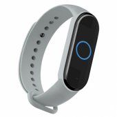 Wave band for Xiaomi Mi Band 3 / Mi Band 4 gray