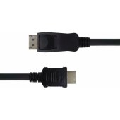 DisplayPort to HDMI 2m Black