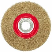 Vorel Wheel brush crimped wire 125x10mm 06978