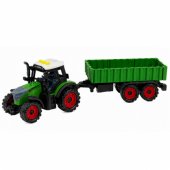 Farm Tractor with Agricultural Trailer Friction Drive Lights Sound 35c