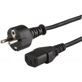 Kabelis IEC C13 - Schuko M 1,8m juodas CL-138