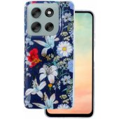 "Glow Glam Case Motorola Moto G86" Blue