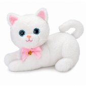 Interactive Kitten with Bottle and Little Sounds Melodies Recording Wh