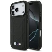 M Quilted Logo MagSafe Case iPhone 17 Pro Max Black
