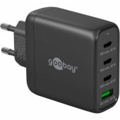 USB-C charger, PD, GaN, 68W black