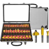 AWTools frezy do drewna, komplet 35 elementów trzpień 8mm (AW40514)