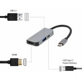 3in1 Multi Port Adapter USB Type C