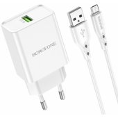 BN5 Sunlight USB to Micro USB QC 3.0 18W White