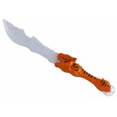 Šviesos kardas, tigro formos rankena, oranžinis