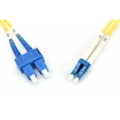 LC/ SC Fiber Optic Singlemode Patch Cord OS2 5 m Yellow