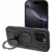 Frost Armor Phone Case with stand iPhone 17 Pro Max/ 18 Pro Max Black