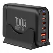 Terminal GaN Desk Charger 4C2A 100W Black