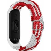 Textile Strap Xiaomi Mi Band 3/ 4 Red-White