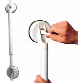 Telescopic handle with extendable vacuum suction cups