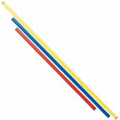 Plastikinė gimnastikos lazda 120 cm raudona