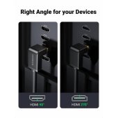 HD103 cable HDMI to HDMI Angle, 4K, 2m Black