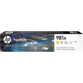 HP 981A geltona originali PageWide kasetė (6.000 puslapių)