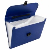 Folder Folder Document Organizer Holder 13 Compartments Blue A4