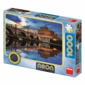 _6811225 Dino Neon Puzzle 1000 pc Angel Castle