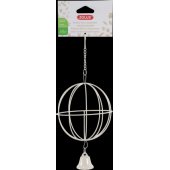 Zolux metalinis šieno kamuolys pakabinti, 10 cm skersmens, smėlio spalvos